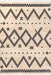 Checkered Moroccan Tassel Area Rug 140cm Off White