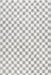 Checkered Shag Area Rug 150x230 cm Light Grey