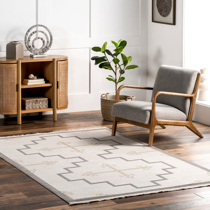 Cherey Beige Indoor Outdoor Area Rug 120cm x 180cm