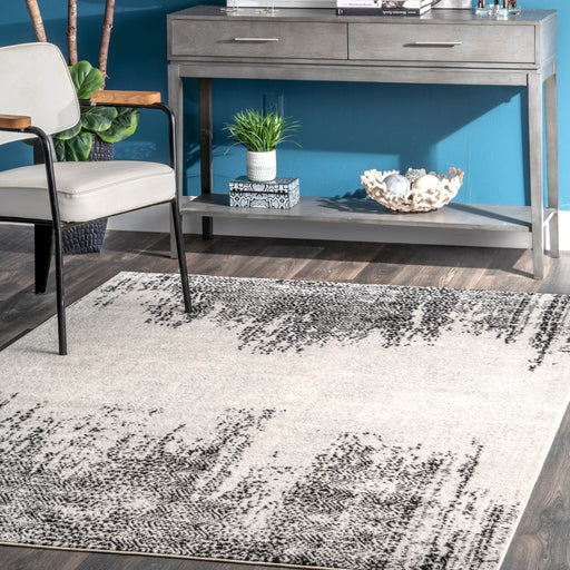 Chevron Area Rug 120x180 cm Grey Durable Design