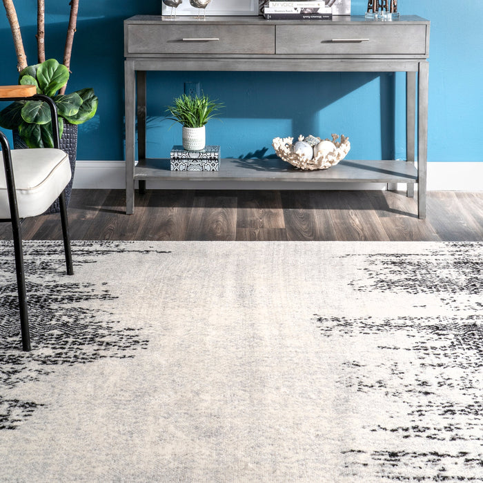 Chevron Area Rug 120x180 cm Grey Durable Design