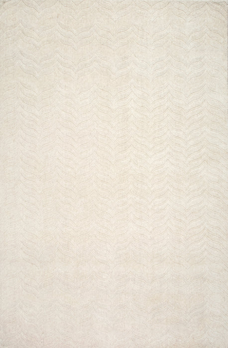 Chevron vloerkleed 150x240 cm ivoor