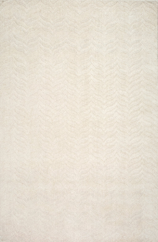 Chevron vloerkleed 150x240 cm ivoor