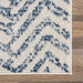 Chevron Area Rug 160x230 cm Blue