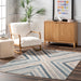 Chevron Area Rug 160x230 cm Blue