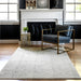 Chevron Area Rug 160x230 cm Grey Color