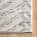 Chevron Area Rug 160x230 cm Grey Color