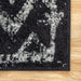 Chevron Area Rug Black 160x230 cm