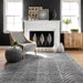 Chevron Area Rug Dark Grey 120x180 cm