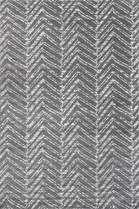 Chevron Area Rug Dark Grey 120x180 cm