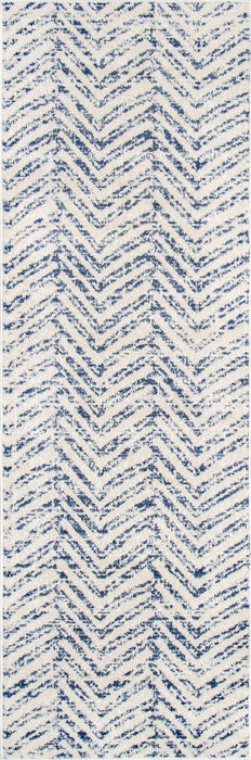 Chevron Area Rug in Blue 160x230 cm