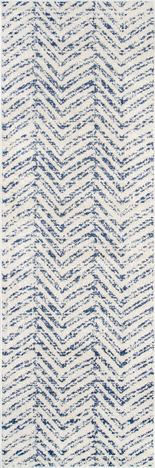 Chevron Area Rug in Blue 160x230 cm