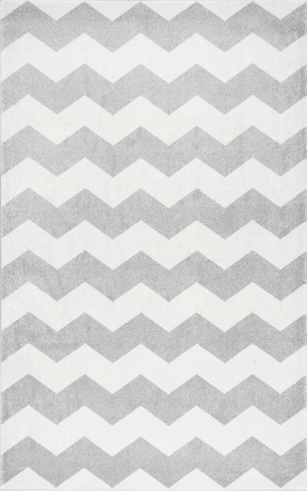 Tappeto Chevron grigio 160 cm x 230 cm