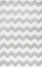 Tappeto Chevron grigio 160 cm x 230 cm