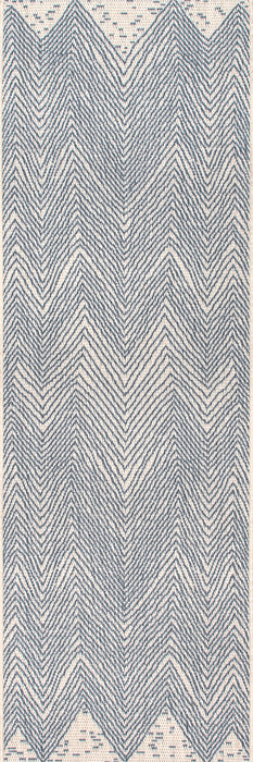 Tappeto per interni ed esterni Chevron Blu 120x180 cm