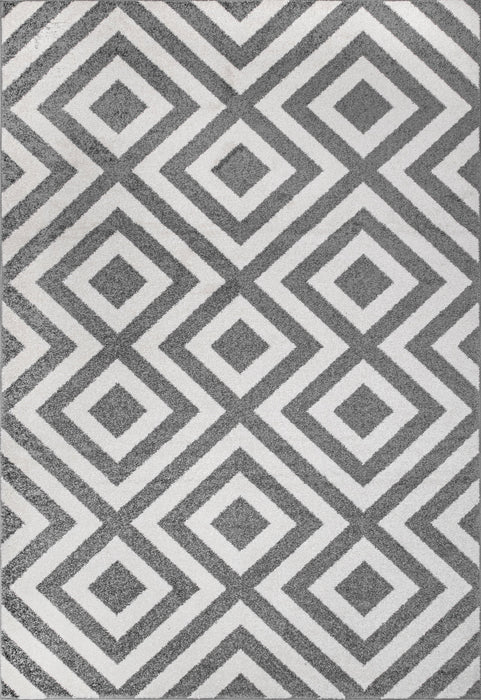 Chevron Stripes vloerkleed 160x230cm grijs