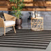 Chevron Stripes Area Rug for Indoor and Outdoor Use Black