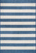 Chevron Stripes Area Rug for Indoor and Outdoor Use Blue