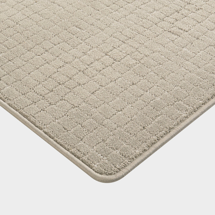 Chickadee Custom Area Rug 140x200 cm Light Grey Checked Pattern