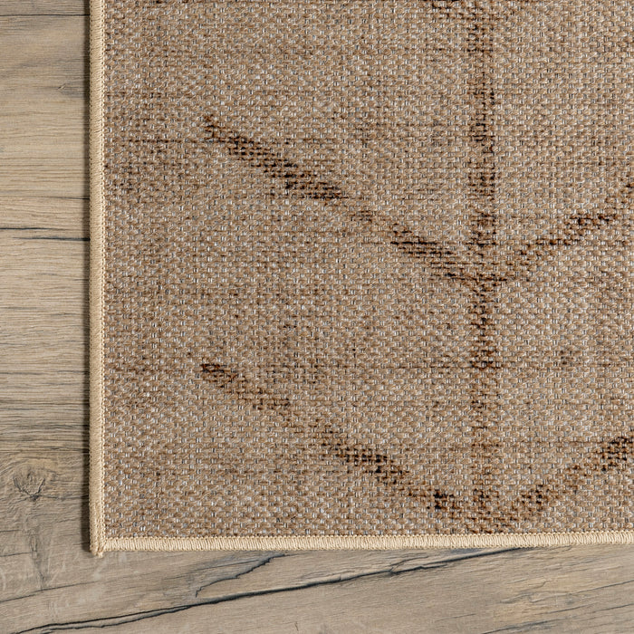 Chicory Jute Machine Washable Arrow Area Rug Natural 152x244 cm