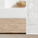 Chicory Jute Machine Washable Arrow Area Rug Natural 152x244 cm