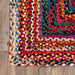 Chindi Braided Area Rug 120cm Multicolor Handmade in India