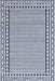 Chloe Blue Striped Washable Indoor Outdoor Area Rug 50x75 cm