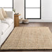 Chunky Handlooped Jute Rug 120 cm Natural Rustic Accent