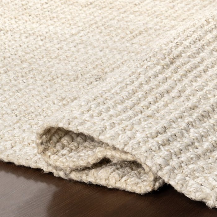 Chunky Jute Rug With Tasseled Design Off White 120x180 cm