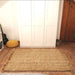 Chunky Jute Tassel Loose Open Weave Hand-Woven Natural Fibre Flatweave Gold/Cream Rug