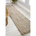 Chunky Jute Tassel Loose Open Weave Hand-Woven Natural Fibre Flatweave Grey/Cream Rug