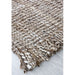 Chunky Jute Tassel Loose Open Weave Hand-Woven Natural Fibre Flatweave Grey/Cream Rug