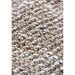 Chunky Jute Tassel Loose Open Weave Hand-Woven Natural Fibre Flatweave Grey/Cream Rug