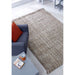 Chunky Jute Tassel Loose Open Weave Hand-Woven Natural Fibre Flatweave Grey/Cream Rug