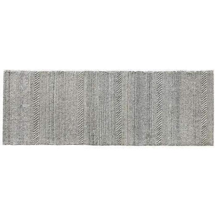 Chunky Knit Modern Plain Subtle Stipe Mottled Beaded Pebble Hand-Woven Textured Hi-Low Wool Flat-Pile Natural Rug