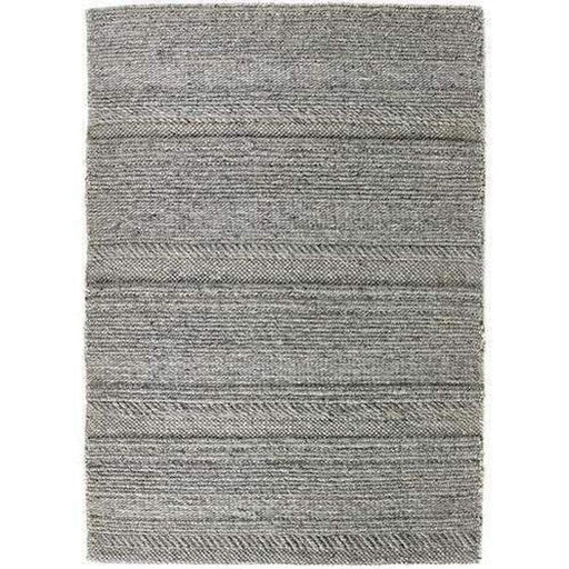 Chunky Knit Modern Plain Subtle Stipe Mottled Beaded Pebble Hand-Woven Textured Hi-Low Wool Flat-Pile Natural Rug