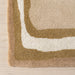 Churia Wool Rug With Abstract Borders In Taupe