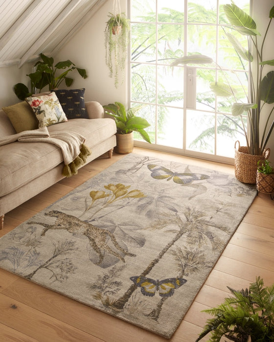 Clarke & Clarke Botany Charcoal Rug