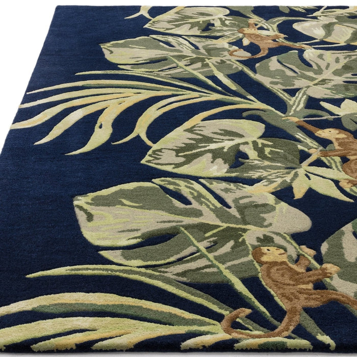 Clarke & Clarke Monkey Business Indigo Rug