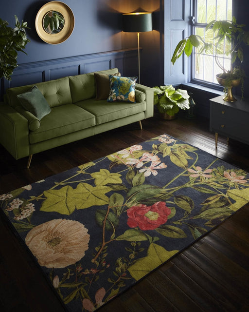 Clarke & Clarke Passiflora Midnight Spice Rug