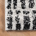 Classic Black And White Striped Shag Area Rug 150cm x 240cm