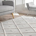 Classic Grey Tassel Area Rug for High-Traffic Spaces