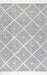 Classic Grey Tassel Area Rug for High-Traffic Spaces