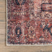 Classic Medallion Printed Area Rug in Pale Terracotta