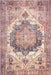 Classic Medallion Printed Area Rug in Pale Terracotta