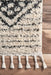 Classic Off White Striped Shag Area Rug 120x180 cm