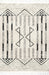 Classic Off White Striped Shag Area Rug 120x180 cm