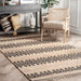 Classic Striped Area Rug for Living Room