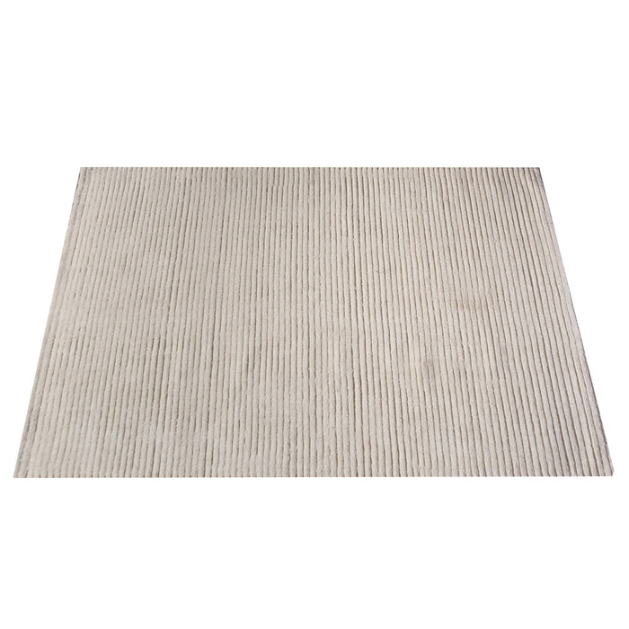 Classic Striped Wool Rug Hand Woven in New Zealand