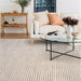 Classic Striped Wool Rug Hand Woven in New Zealand